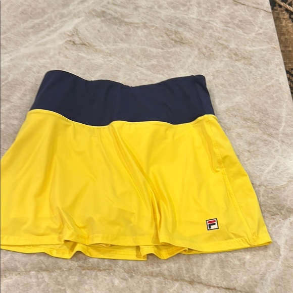 Fila Dresses & Skirts - Fila Yellow and Navy Skirt